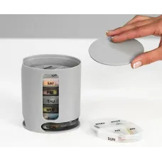 Таблетница на 7 дней PILL PRO Органайзер для таблеток и витаминов с контейнерами на каждый день недели Таблетница на 7 дней PILL PRO Органайзер для таблеток и витаминов с контейнерами на каждый день недели