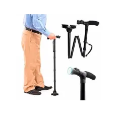 Телескопическая складная трость с встроенным фонариком Trusty Cane Телескопическая складная трость с встроенным фонариком Trusty Cane