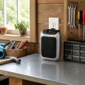 Тепловентилятор Handy Heater Turbo 800 Вт с пультом ДУ • компактный розеточный обогреватель с керамическим элементом, регулировкой температуры и таймером для рабочего места