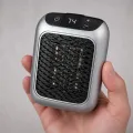 Тепловентилятор Handy Heater Turbo 800 Вт с пультом ДУ • компактный розеточный обогреватель с керамическим элементом, регулировкой температуры и таймером для рабочего места