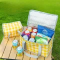 Термосумка для пляжа и пикника 35×20×20 см • Сумка-холодильник для продуктов, напитков, отдыха, дороги и кемпинга
