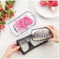Терка для овощей 4 в 1 Soft Touch Container Grater Set ∙ Набор терок с контейнером ∙ 4 сменные насадки