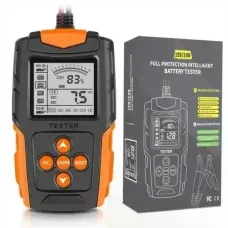 Тестер аккумуляторов E-FAST TK-100 12/24 В • Цифровой автомобильный анализатор АКБ 26X-313 с LCD-дисплеем для проверки CCA, SOC, SOH и сопротивления