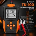 Тестер акумуляторів E-FAST TK-100 12/24 В • Цифровий автомобільний аналізатор АКБ 26X-313 з LCD-дисплеєм для перевірки CCA, SOC, SOH та опору