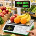 Торговые весы Crownberg CB-5008 до 50 кг • Электронные весы Crownberg CB-5008 с расчетом цены, аккумулятором и металлическими кнопками