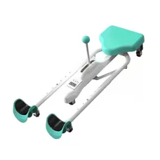 Тренажёр для растяжки ног MC-207 бирюза • Тренажёр для шпагата 0–180° с регулировкой длины, складной металлический тренажёр для домашней растяжки и гибкости