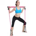 Тренажер для всего тела бодибар с кольцами ∙ Гимнастическая палка для спорта и пилатеса Portable Pilates Studio