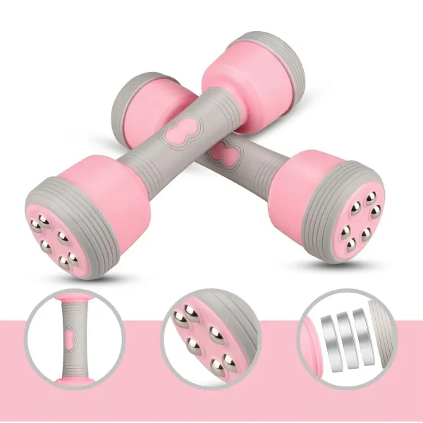 Тренажерные гантели - массажер для тела Multifunctional massage dumbbells ∙ Разборные массажные гантели с регулировкой веса и нагрузки