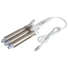 Тройная плойка для волос с керамическим покрытием | Упругие волны | Укладка и локоны Rozia HR-722 CG24 PR3