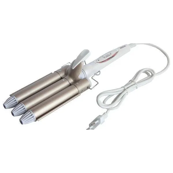 Тройная плойка для волос с керамическим покрытием | Упругие волны | Укладка и локоны Rozia HR-722 CG24 PR3