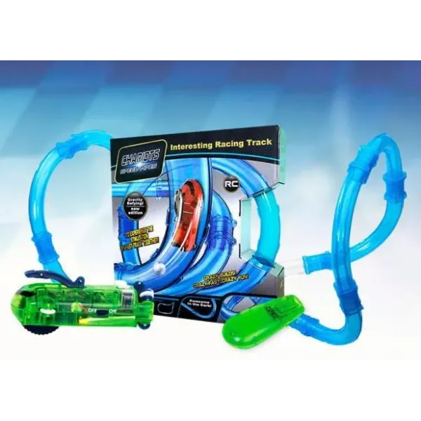 Трубопроводный автомобильный трек · Гонки в трубе Chariots Speed Pipes · Трубопроводные гонки – автотрек 37 деталей