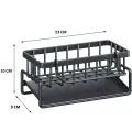 Держатель для губки AND20-40PCS с автосливом • Металлический органайзер для кухонной раковины AND20-40PCS с держателем тряпки и сливным поддоном