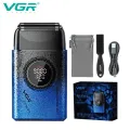 Триммер для волос VGR V-377 синий • Аккумуляторная машинка для стрижки Hair Clippers V-377, шейвер для бороды, усов и окантовки