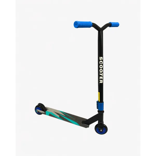 Трюковой самокат 110 мм F10 blue • Самокат для трюков и активного катания • Двухколесный stunt scooter для детей и подростков