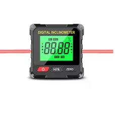 Цифровой инклинометр-угломер с лазером магнитный USB • Электронный измеритель угла наклона и уровня для строительства, монтажа и ремонтных работ