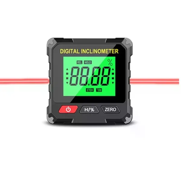 Цифровой инклинометр-угломер с лазером магнитный USB • Электронный измеритель угла наклона и уровня для строительства, монтажа и ремонтных работ