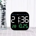 Цифровые LED-часы 6650 с календарем • Настенные и настольные часы 6650 с будильником, термометром, пультом ДУ и USB 5V
