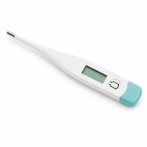 Цифровой термометр Babyly BLIP-2 BL-1020 с точностью ±0,1 °C и батарейкой AG3 • Домашний контактный градусник в корпусе из ABS-пластика, замер в подмышечной зоне и ректально