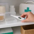 Цифровой термометр Babyly BLIP-2 BL-1020 с точностью ±0,1 °C и батарейкой AG3 • Домашний контактный градусник в корпусе из ABS-пластика, замер в подмышечной зоне и ректально