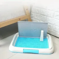 Туалет-рамка для собак с сеткой и столбиком · Гигиеничный лоток для собак под пеленку