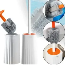 Туалетный ершик Toilet brush с изогнутой щеткой для труднодоступных мест · Чистящая щетка для унитаза