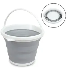 Туристическое складное ведро, 5 л Cиликоновое ведро Сollapsible Bucket Туристическое складное ведро, 5 л Cиликоновое ведро Сollapsible Bucket