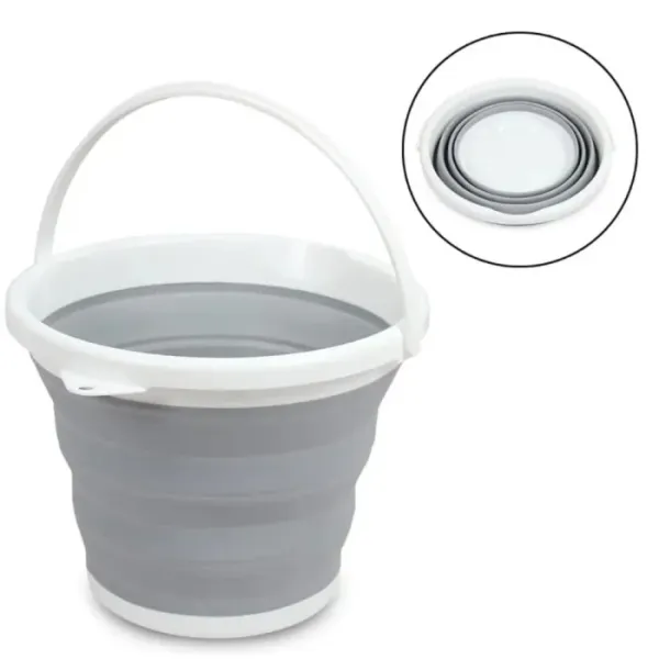 Туристическое складное ведро, 5 л Cиликоновое ведро Сollapsible Bucket