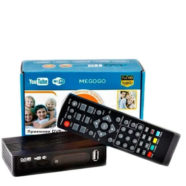 ТВ тюнер Т2 PRC DV3 812 · Ресивер FTA С IPTV, WI-FI, YOUTUBE, USB · Цифровой телевизионный приемник Television T2 MG 812 DVB 220V