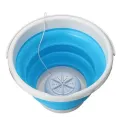 Ультразвуковая портативная стиральная машина Ultrasonic Turbine Wash USB со складным ведром 10 л