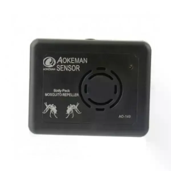 Ультразвуковой отпугиватель комаров AO-149 на батарейках • Портативный электронный репеллент от комаров для дома, дачи, рыбалки и отдыха