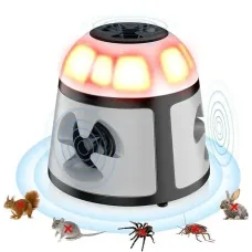 Ультразвуковой отпугиватель вредителей 360° • Эффективное устройство для борьбы с тараканами, грызунами и другими вредителями