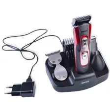 Универсальная машинка Gemei GM-592 с 4 сменными насадками для стрижки волос, подравнивания бороды и бакенбард, триммером для носа и ушей