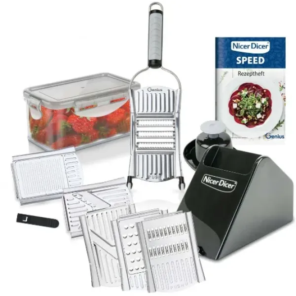 Универсальная овощерезка Nicer Dicer SPEED Кухонный измельчитель - рубанок с насадками