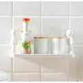 Универсальная подвесная полочка Человечки для ванной комнаты / кухни · Бытовая полка на клейких креплениях, 33х14 см