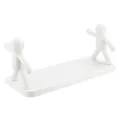 Универсальная подвесная полочка Человечки для ванной комнаты / кухни · Бытовая полка на клейких креплениях, 33х14 см
