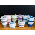 Универсальная термочашка кружка для кофе, чая, напитков складная силиконовая, 350 мл