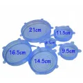 Универсальные силиконовые крышки Super stretch silicone, 6 шт ∙ Набор крышек для посуды и емкостей