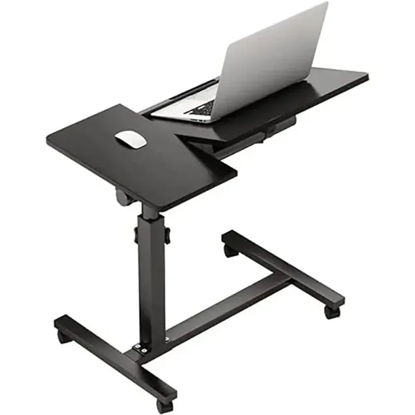 Универсальный наддиванный на колёсах столик T01 — мобильность и комфорт в одном ∙ Стол наддиванный на колёсах с двойной столешницей T01