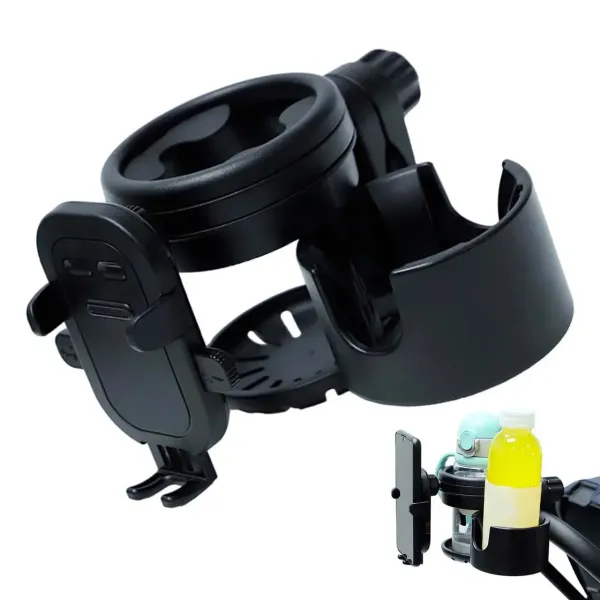 Универсальный подстаканник для бутылки и держатель для телефона • Подстаканник 2 в 1 для коляски и мобильного телефона