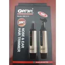 Универсальный триммер для удаления волос, оснащен двумя съемными насадками Gemei GEMEI GM 3115 CG21 PR2