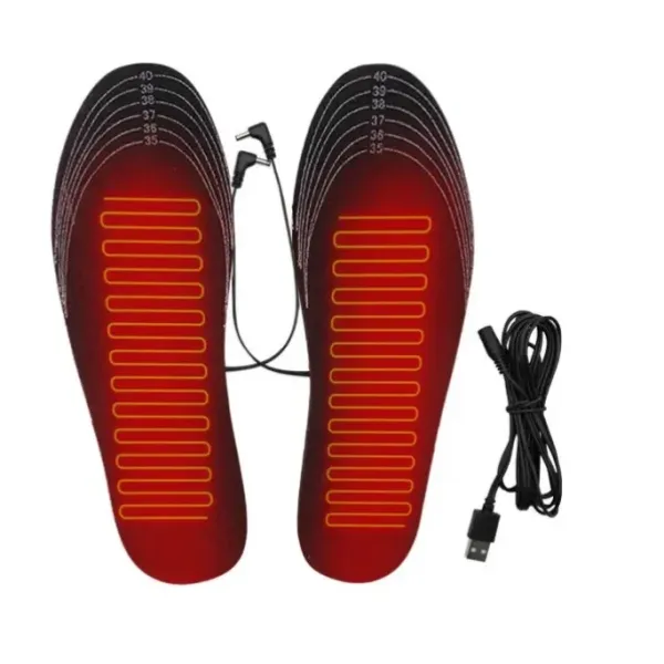 USB стельки с подогревом для комфорта в холодное время года · Электрические стельки с подогревом USB для активных людей