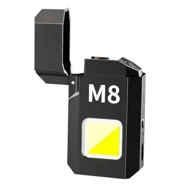 USB зажигалка с фонариком Lovers LV-6002 • Электроимпульсная зажигалка с COB LED фонариком и аккумулятором