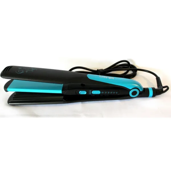 Утюжок гофре для волос Gemei GM 1961, плойка 2 в 1 выравниватель волос с эффектом гофре