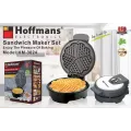 Вафельница Hoffmans HM-3024 1000W • Электрическая вафельница с антипригарным покрытием и быстрым нагревом