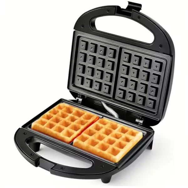 Вафельница Hoffmans HM-3027 для дома • Электрическая вафельница с антипригарным покрытием и терморегулятором
