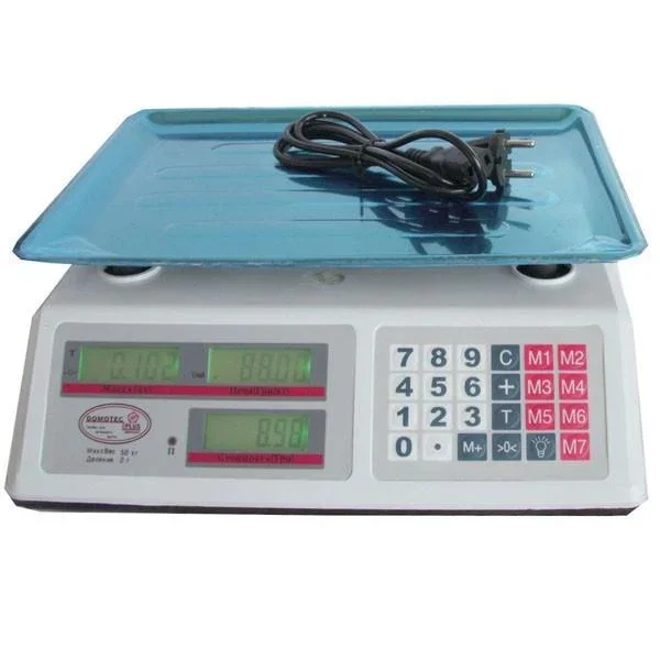 Весы до 50 кг от сети или аккумулятора DT-52 • Настольные весы для торговли