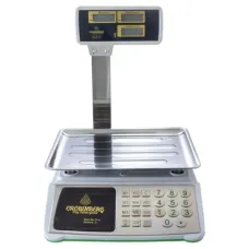 Весы торговые Crownberg CB-5008 с счетчиком цены и стойкой, до 50 кг