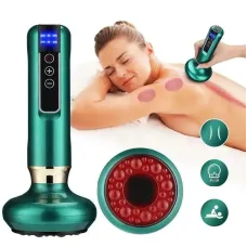 Вакуумный массажер Cupping Massager с инфракрасным прогревом • Электрический антицеллюлитный массажер гуаша для тела и спины Вакуумный массажер Cupping Massager с инфракрасным прогревом • Электрический антицеллюлитный массажер гуаша для тела и спины