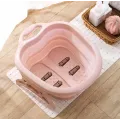 Ванночка-масажер для ніг Footbath Massager 00082 • Складаний гідромасажер Footbath Massager 00082 для стоп з роликовим масажем