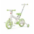 Велосипед-беговел детский 2в1 с родительской ручкой SCO22 Green • Детский трехколесный беговел-трансформер для малышей • Прогулочный велобег детский зеленый